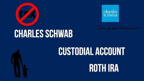 Charles schwab custodial roth ira - Unlike with a Roth IRA, there are no income limitations to opening a Traditional IRA. It may be a good option for those who expect to be in the same or lower ...